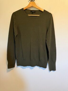 Ann Taylor Olive Crewneck Sweater